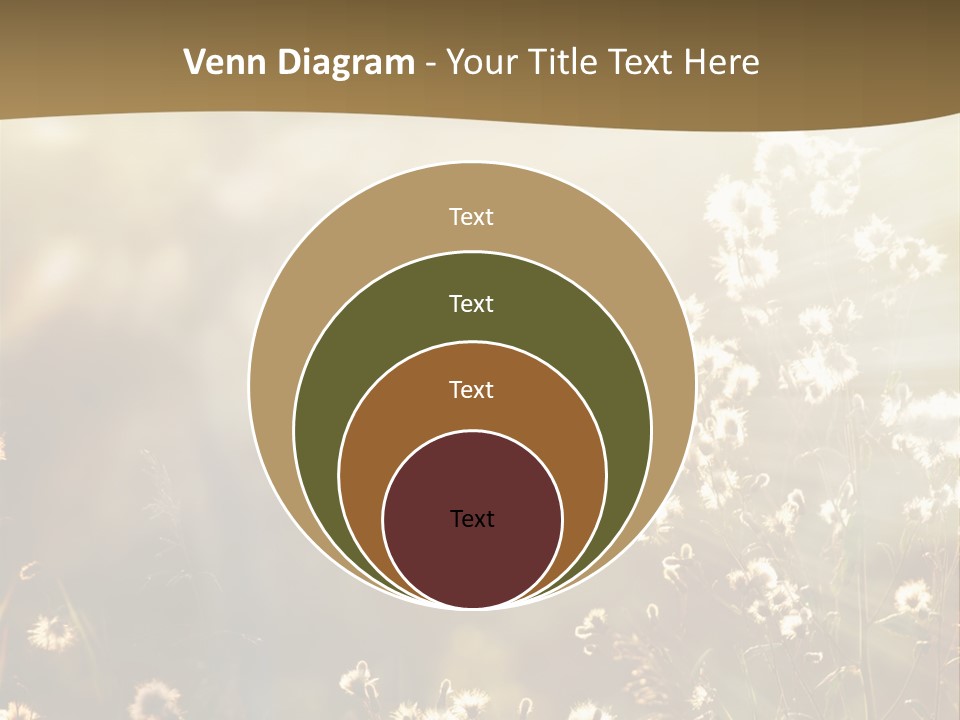 Road Lawn Landscape PowerPoint Template