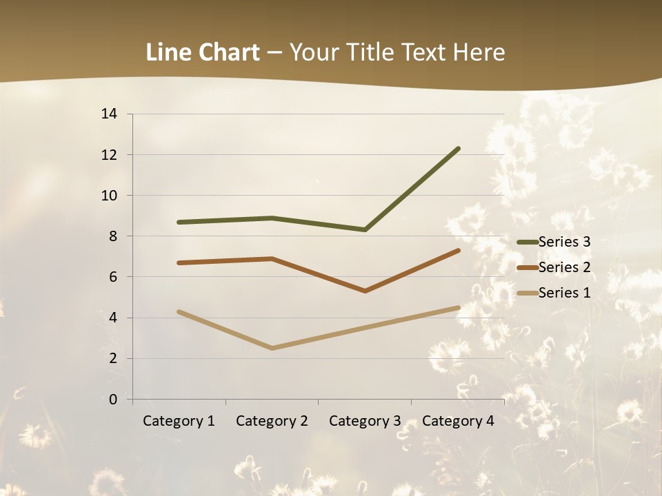Road Lawn Landscape PowerPoint Template