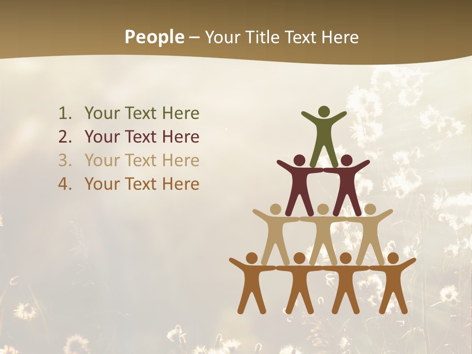 Road Lawn Landscape PowerPoint Template