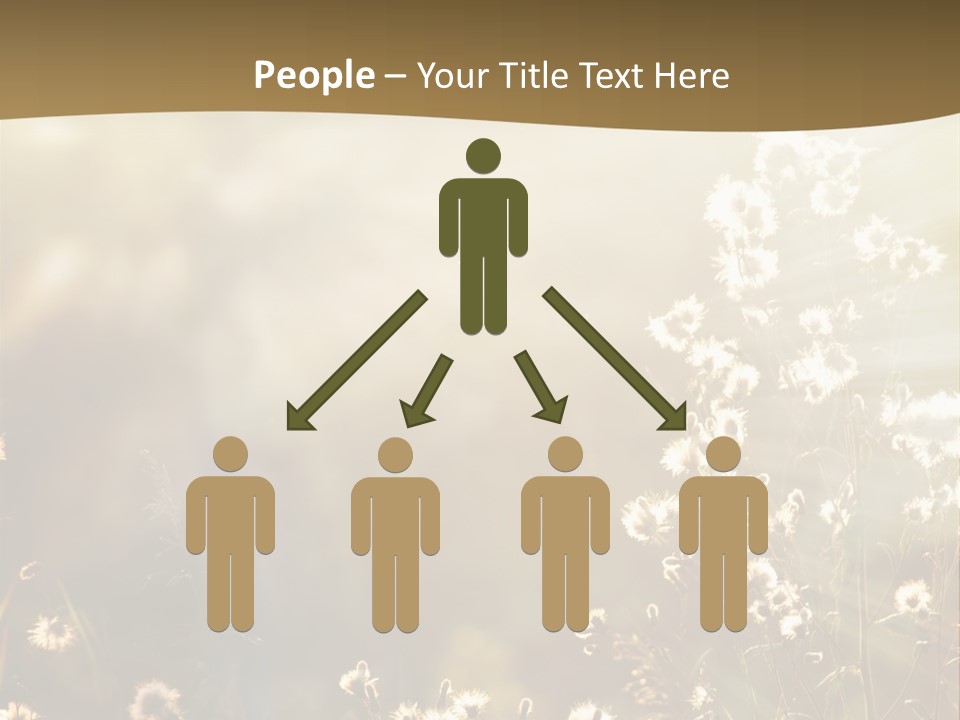 Road Lawn Landscape PowerPoint Template