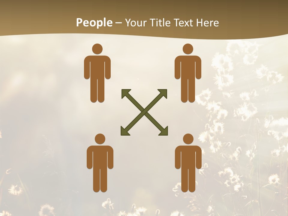 Road Lawn Landscape PowerPoint Template