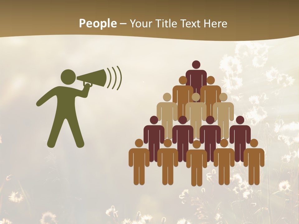 Road Lawn Landscape PowerPoint Template