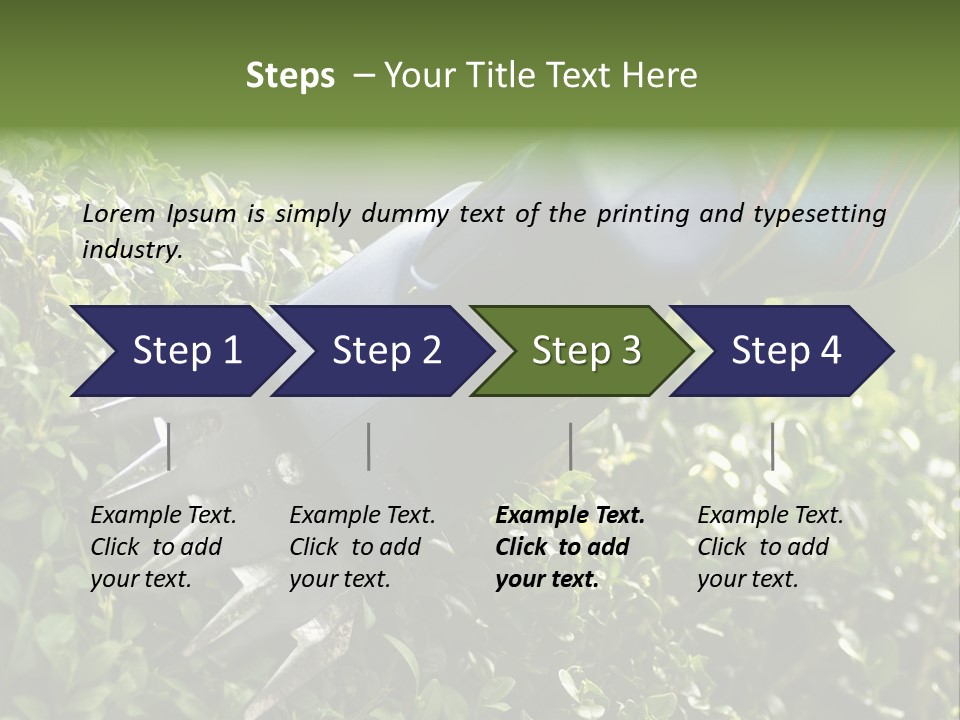 Boxwood Beech Working PowerPoint Template