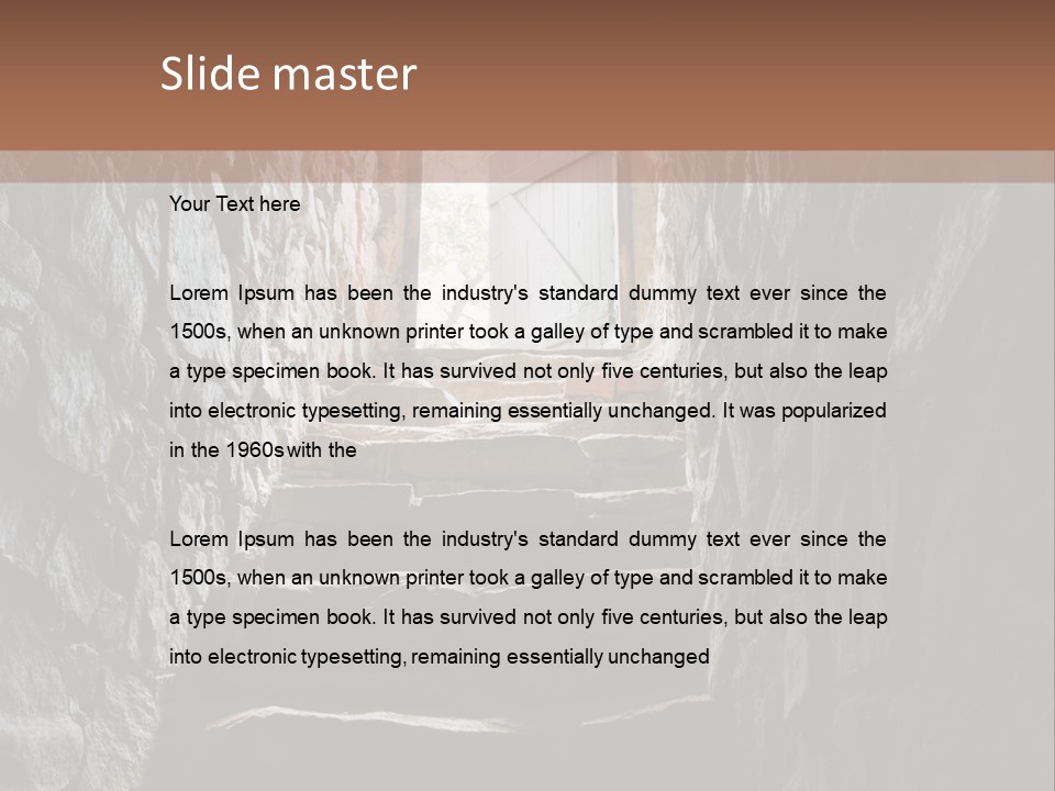 Wine Architecture Path PowerPoint Template