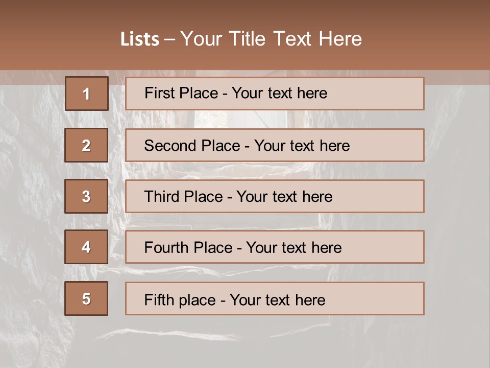 Wine Architecture Path PowerPoint Template