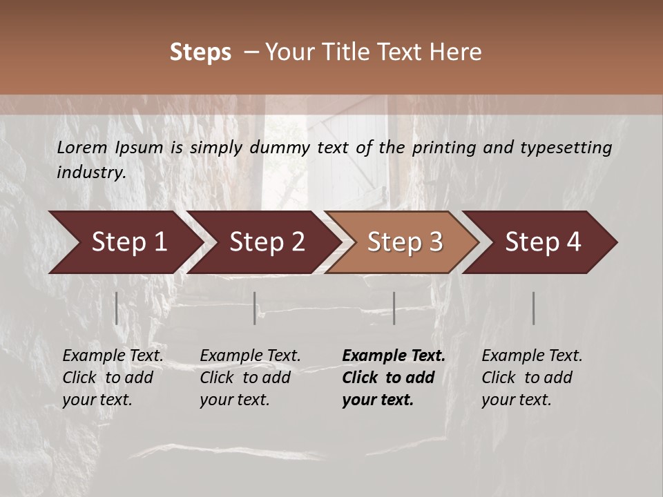 Wine Architecture Path PowerPoint Template