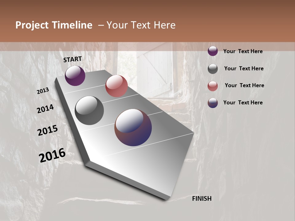 Wine Architecture Path PowerPoint Template