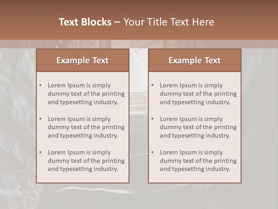 Wine Architecture Path PowerPoint Template