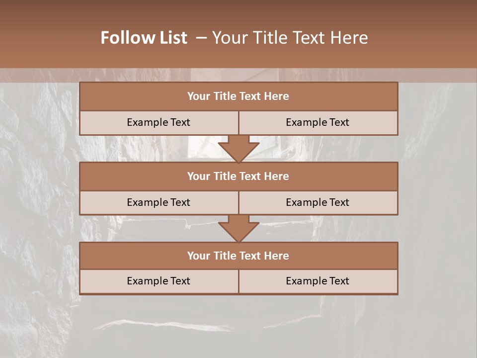 Wine Architecture Path PowerPoint Template