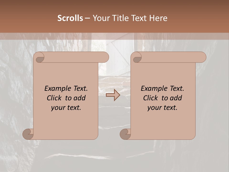 Wine Architecture Path PowerPoint Template