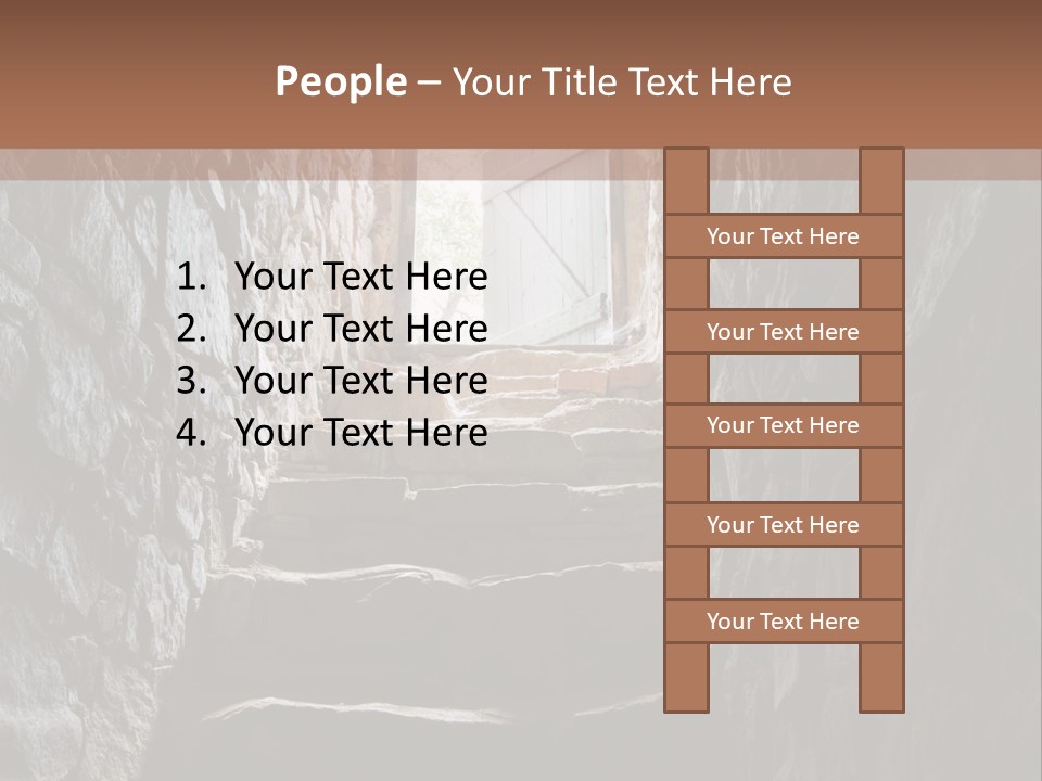 Wine Architecture Path PowerPoint Template