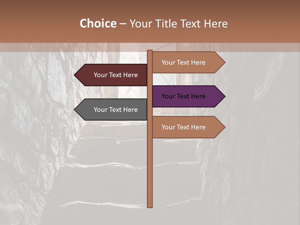 Wine Architecture Path PowerPoint Template