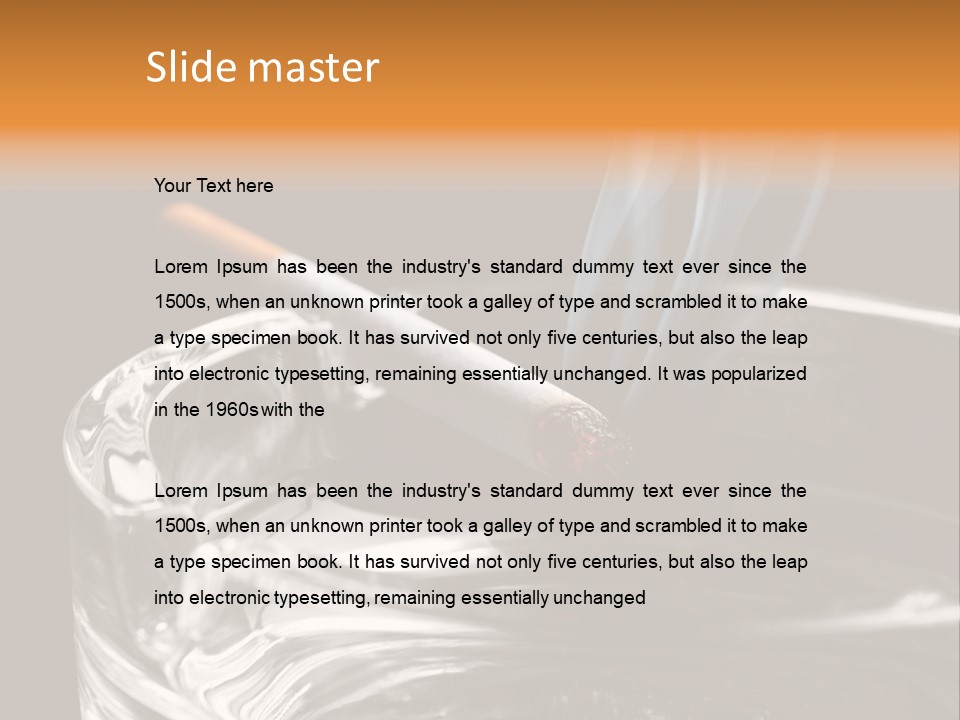 Objects Embers Burnt PowerPoint Template