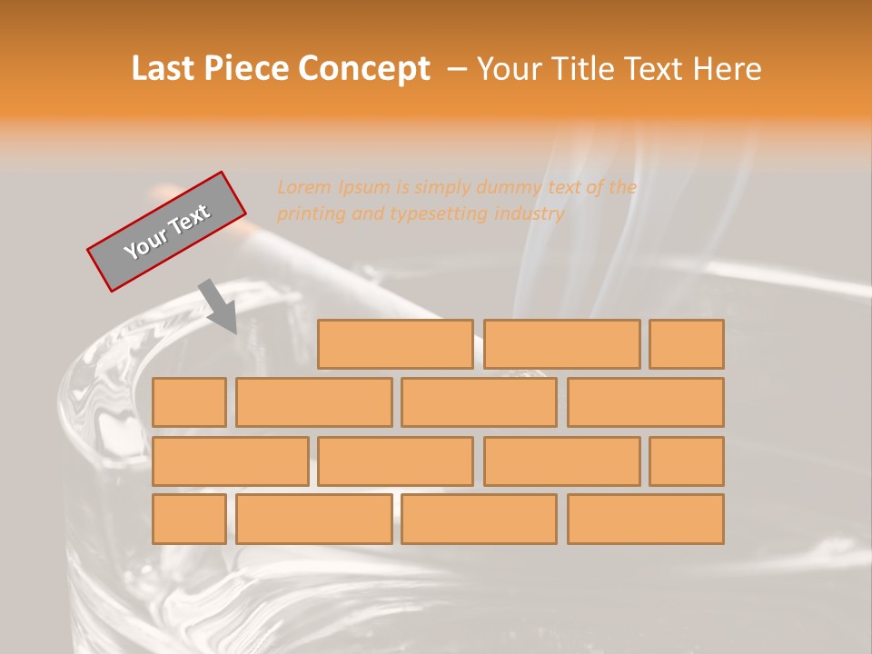 Objects Embers Burnt PowerPoint Template