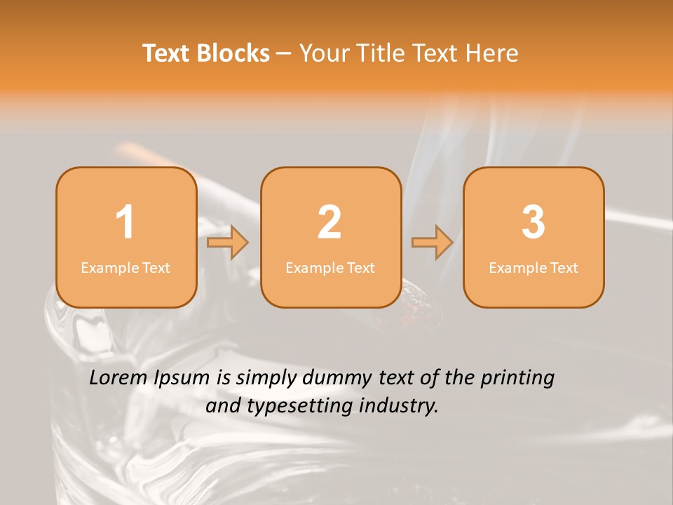 Objects Embers Burnt PowerPoint Template