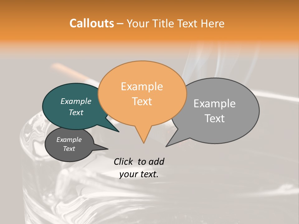 Objects Embers Burnt PowerPoint Template