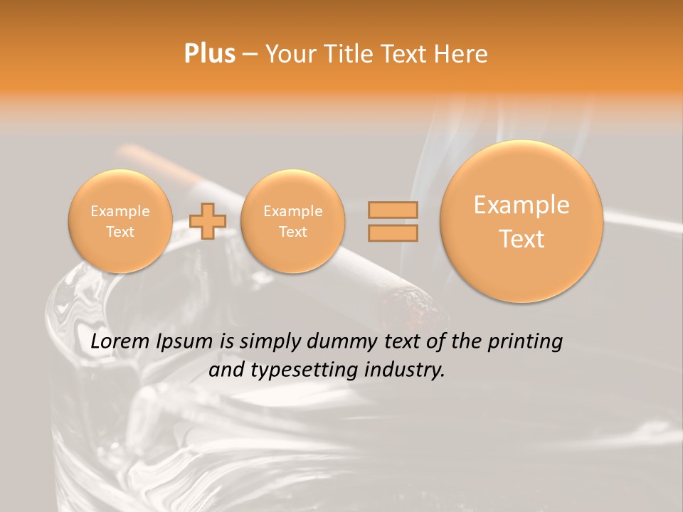 Objects Embers Burnt PowerPoint Template