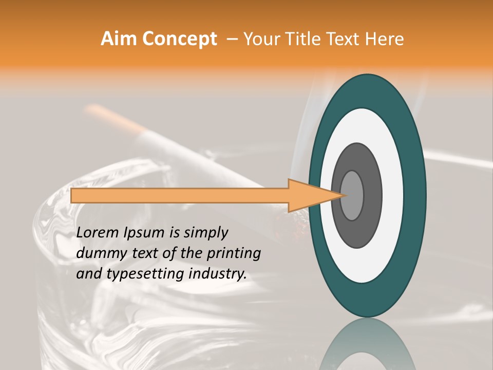 Objects Embers Burnt PowerPoint Template