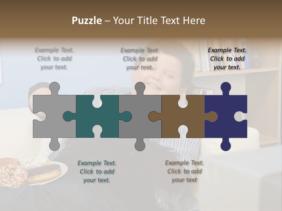 Hair Junk Food Plump PowerPoint Template