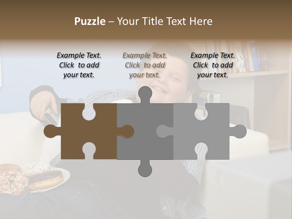 Hair Junk Food Plump PowerPoint Template