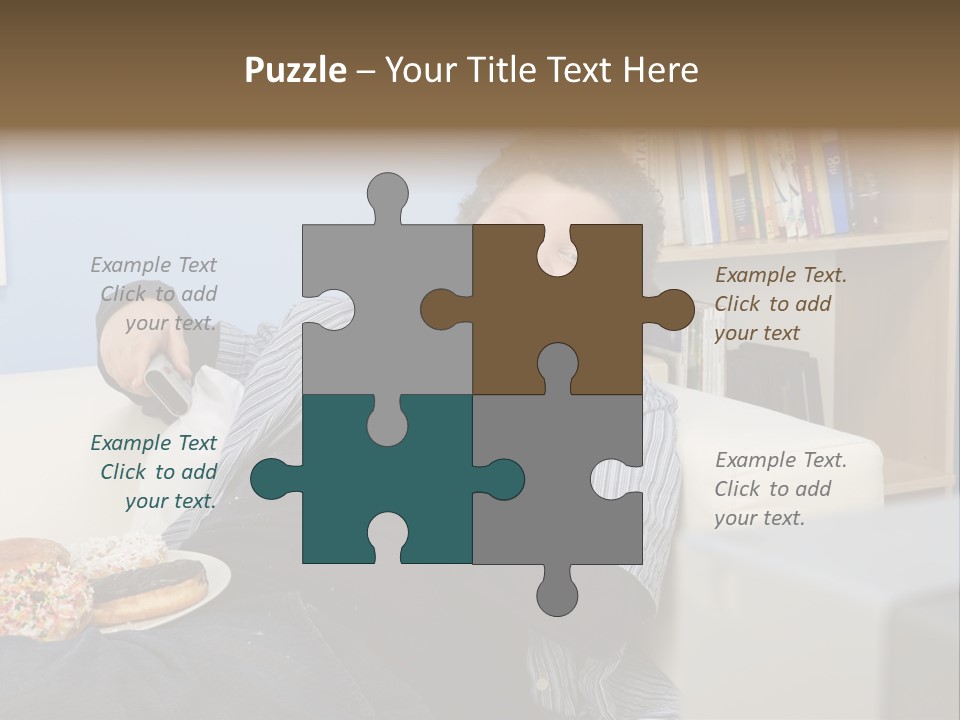 Hair Junk Food Plump PowerPoint Template