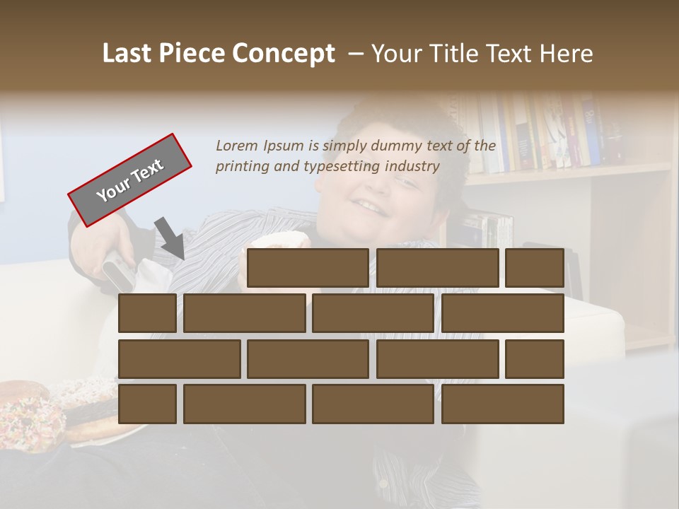 Hair Junk Food Plump PowerPoint Template