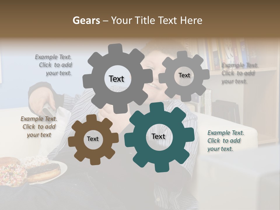 Hair Junk Food Plump PowerPoint Template