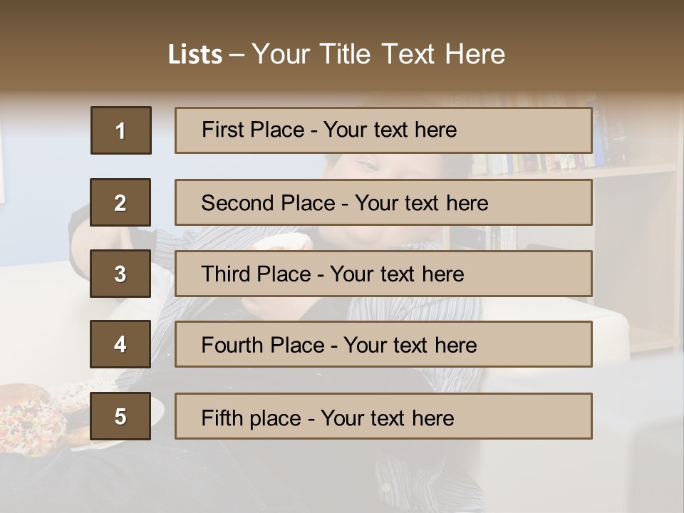 Hair Junk Food Plump PowerPoint Template