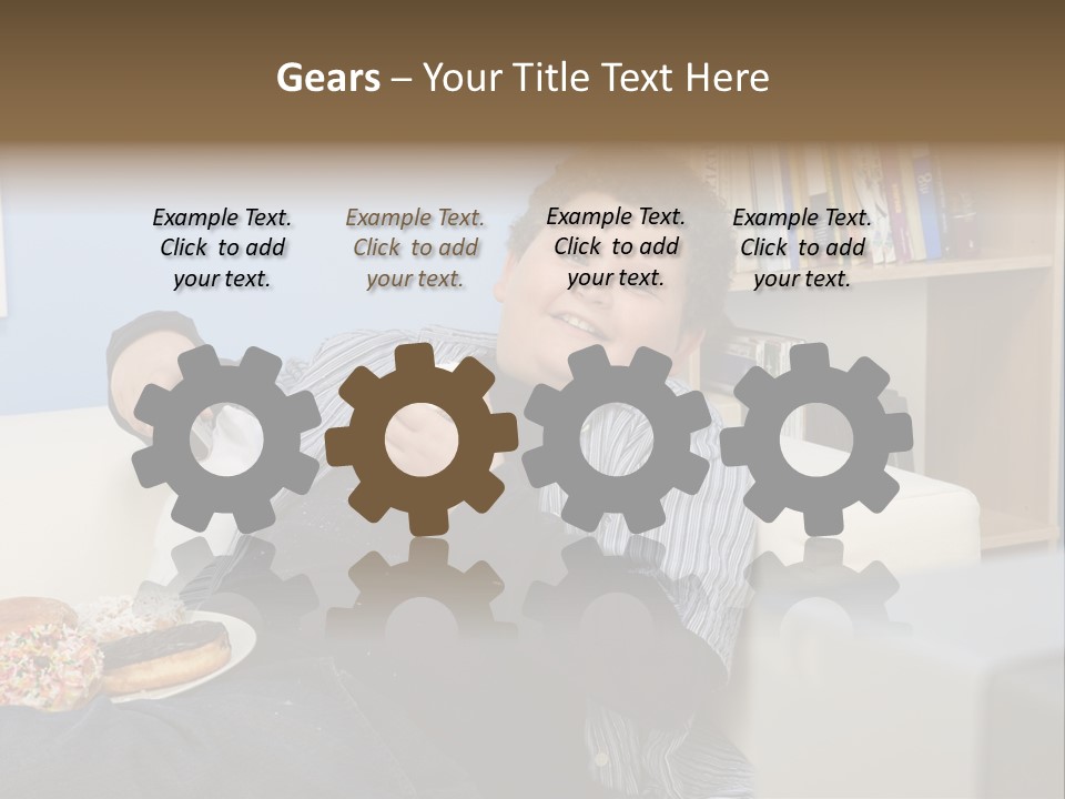 Hair Junk Food Plump PowerPoint Template