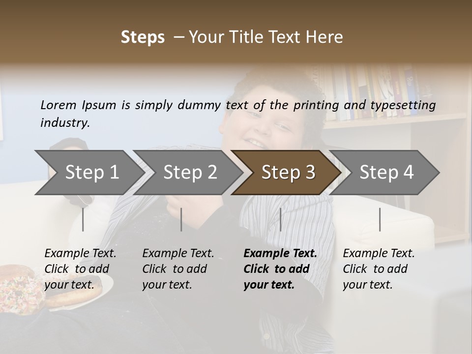 Hair Junk Food Plump PowerPoint Template