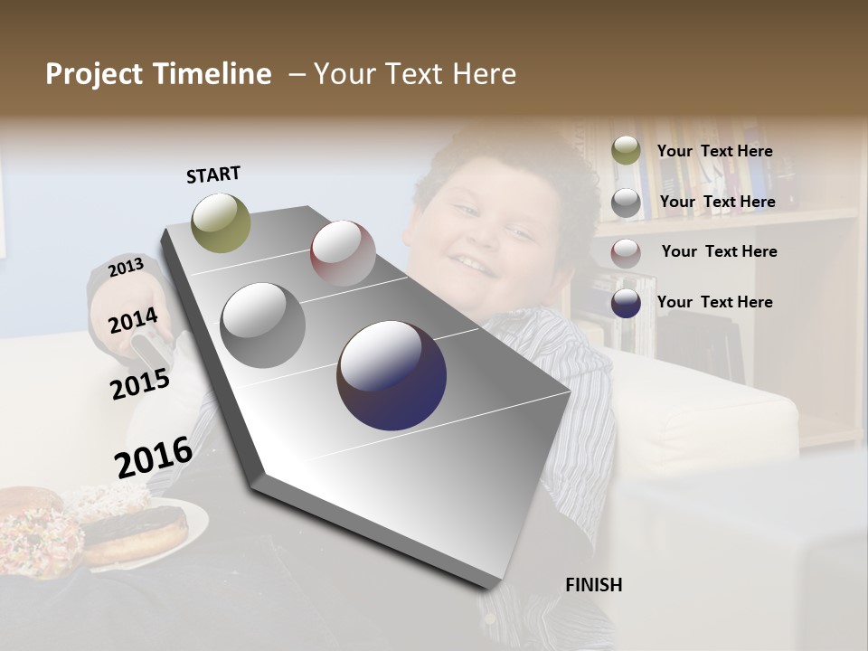 Hair Junk Food Plump PowerPoint Template