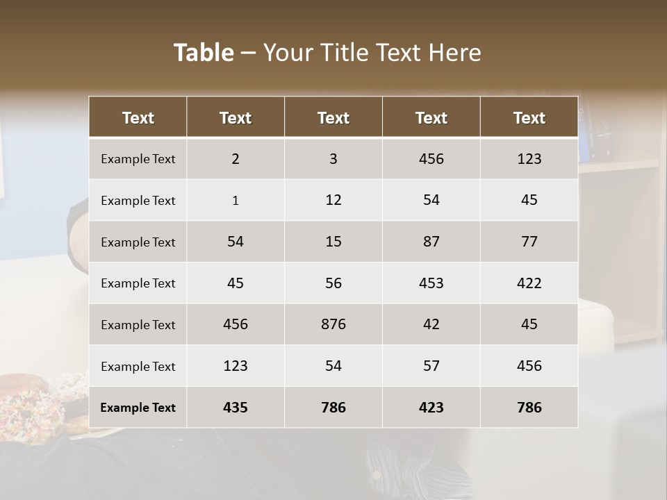 Hair Junk Food Plump PowerPoint Template