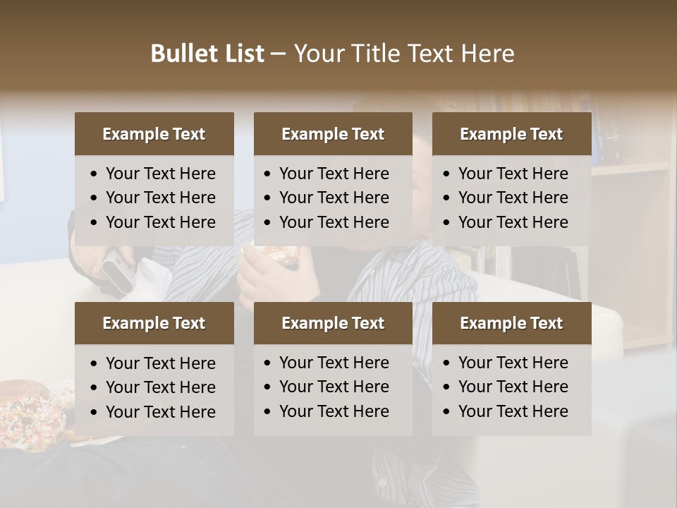 Hair Junk Food Plump PowerPoint Template