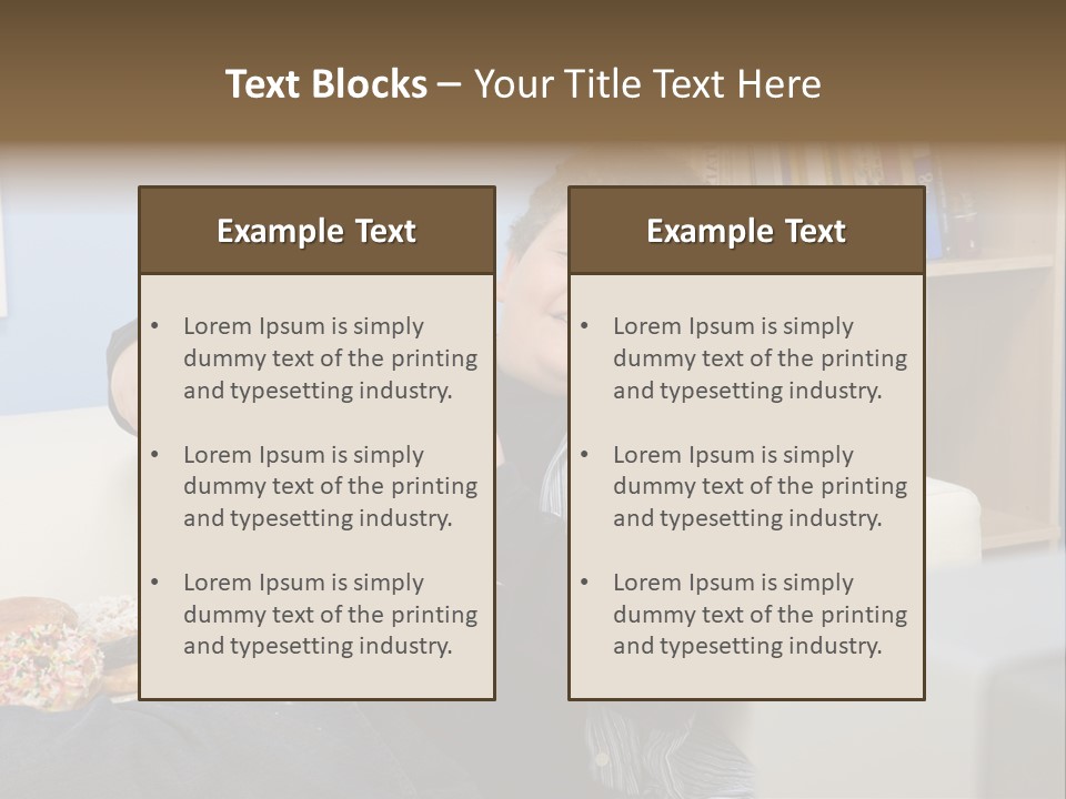 Hair Junk Food Plump PowerPoint Template
