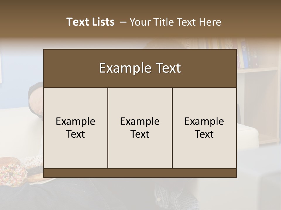 Hair Junk Food Plump PowerPoint Template