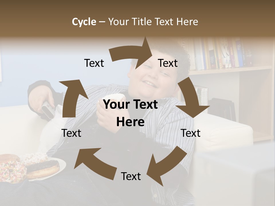 Hair Junk Food Plump PowerPoint Template