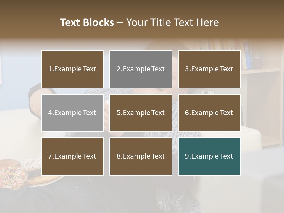 Hair Junk Food Plump PowerPoint Template