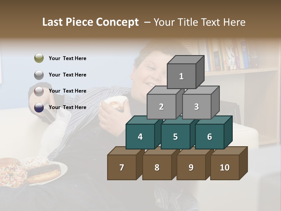 Hair Junk Food Plump PowerPoint Template