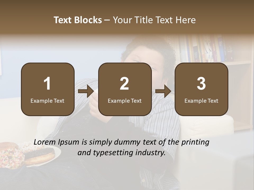 Hair Junk Food Plump PowerPoint Template