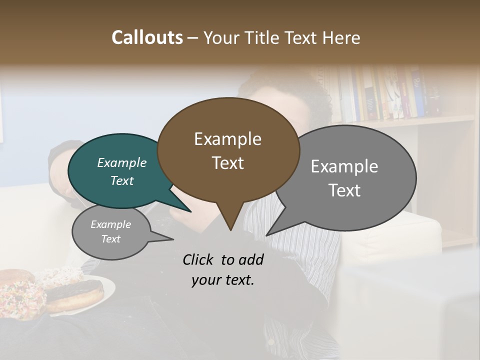 Hair Junk Food Plump PowerPoint Template