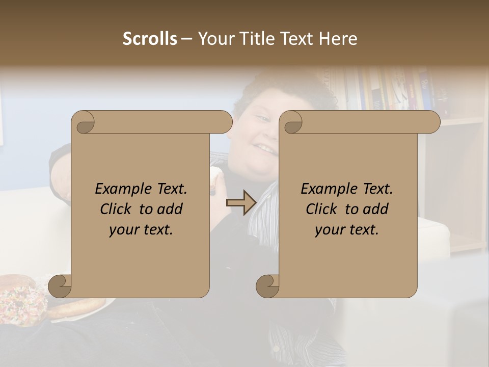 Hair Junk Food Plump PowerPoint Template
