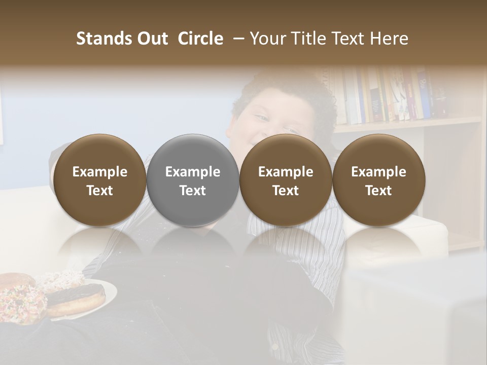 Hair Junk Food Plump PowerPoint Template