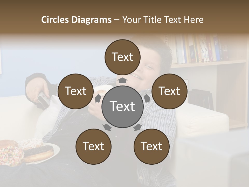 Hair Junk Food Plump PowerPoint Template