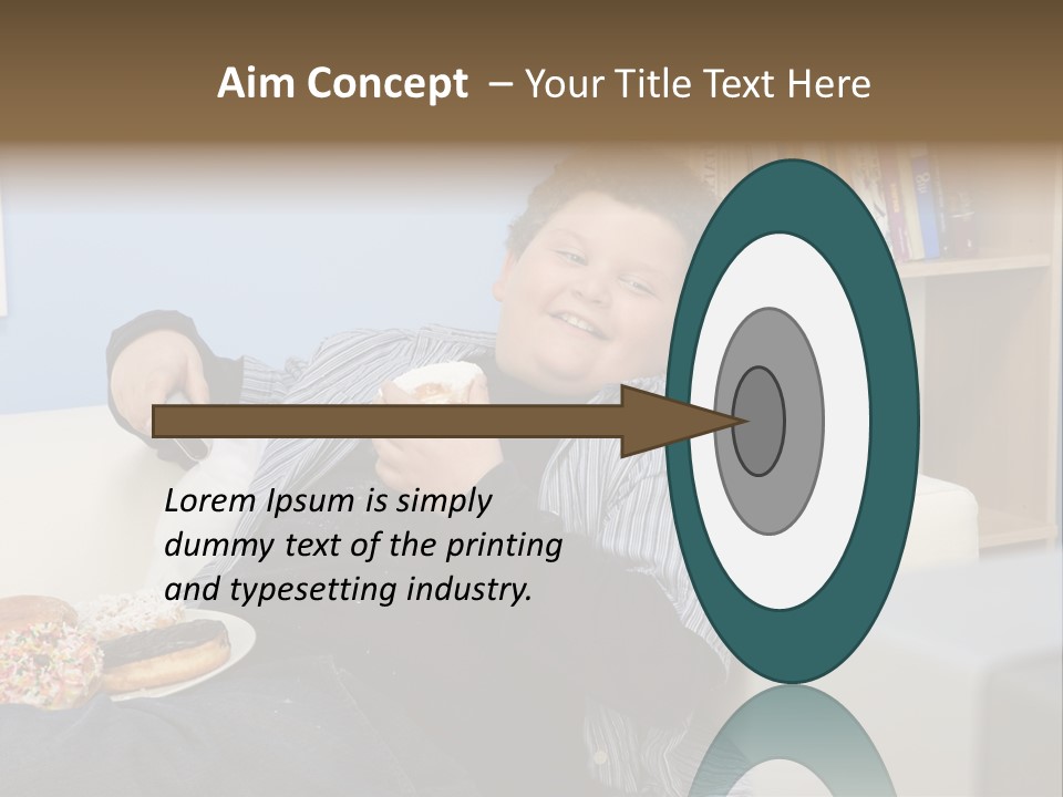 Hair Junk Food Plump PowerPoint Template