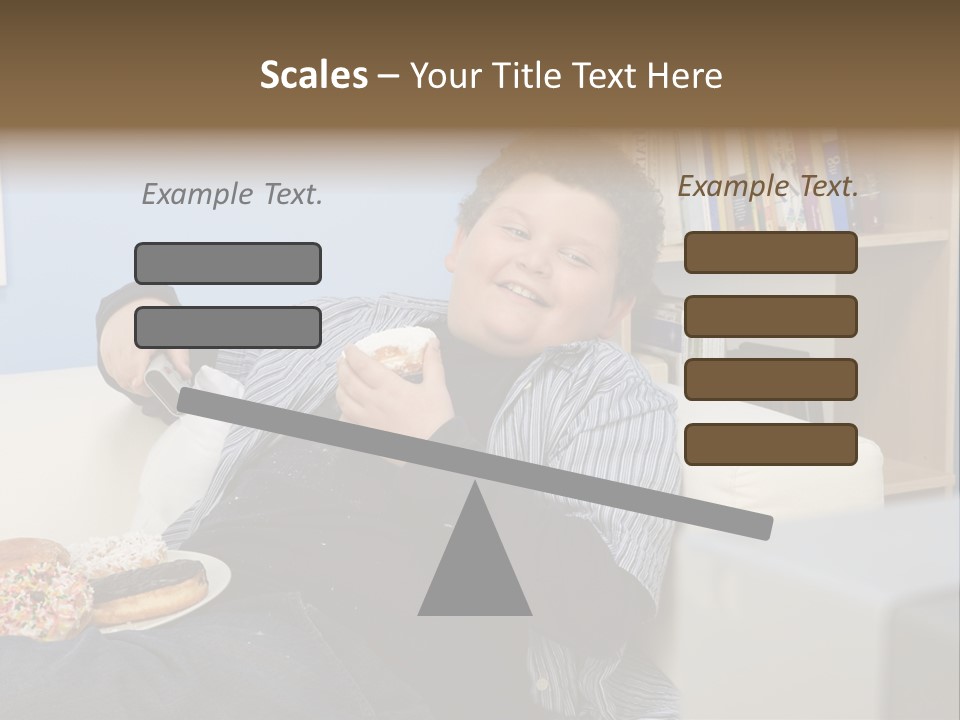 Hair Junk Food Plump PowerPoint Template