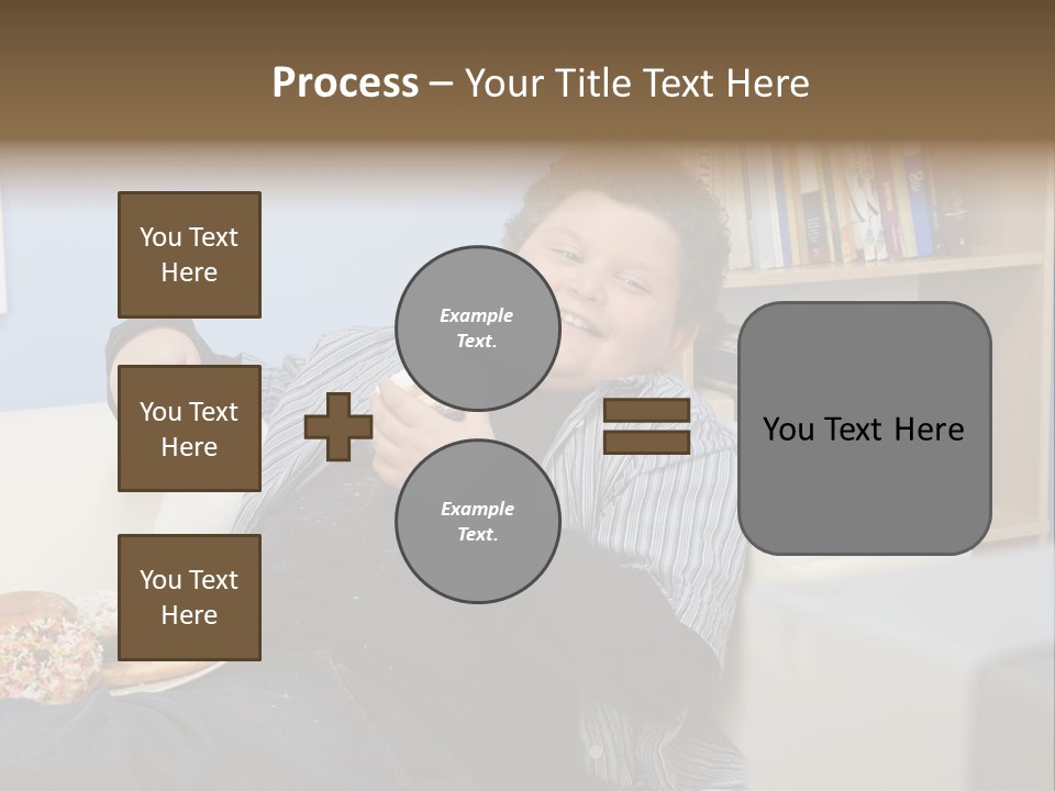 Hair Junk Food Plump PowerPoint Template
