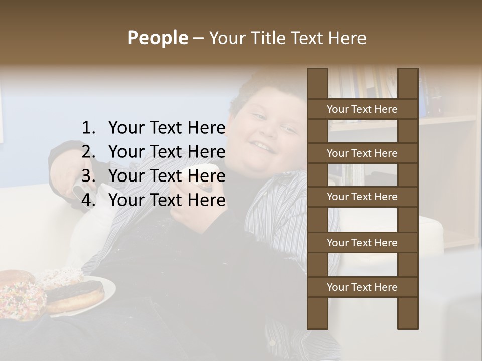 Hair Junk Food Plump PowerPoint Template