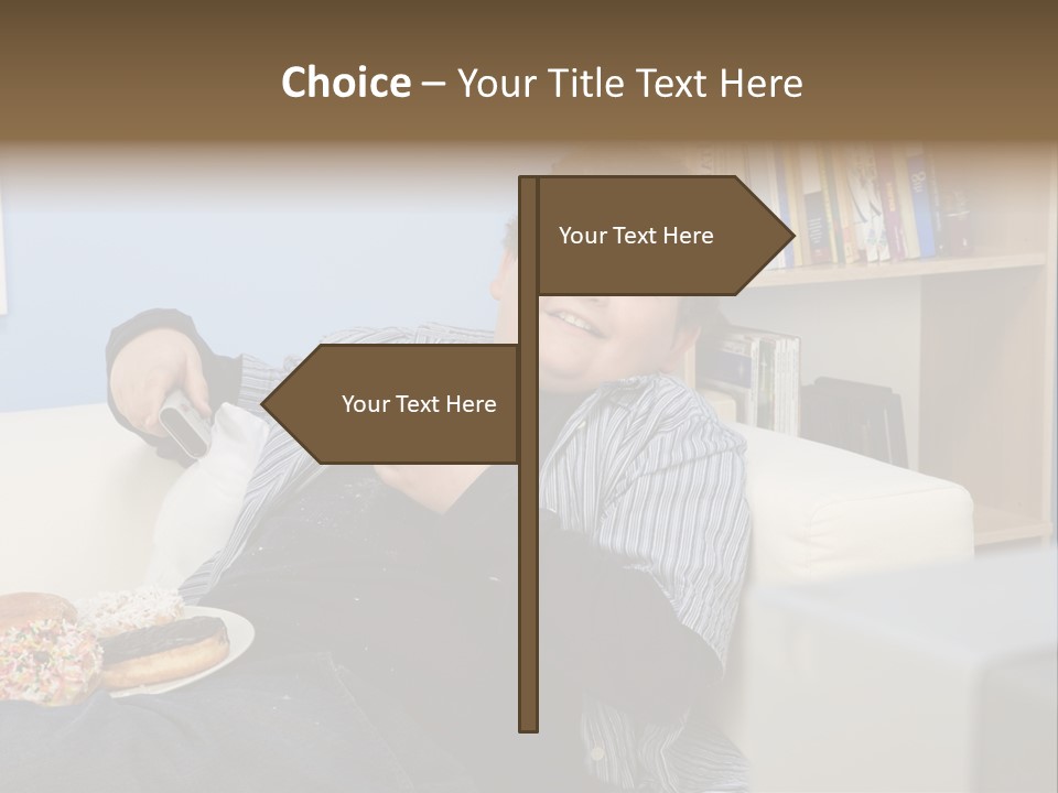 Hair Junk Food Plump PowerPoint Template