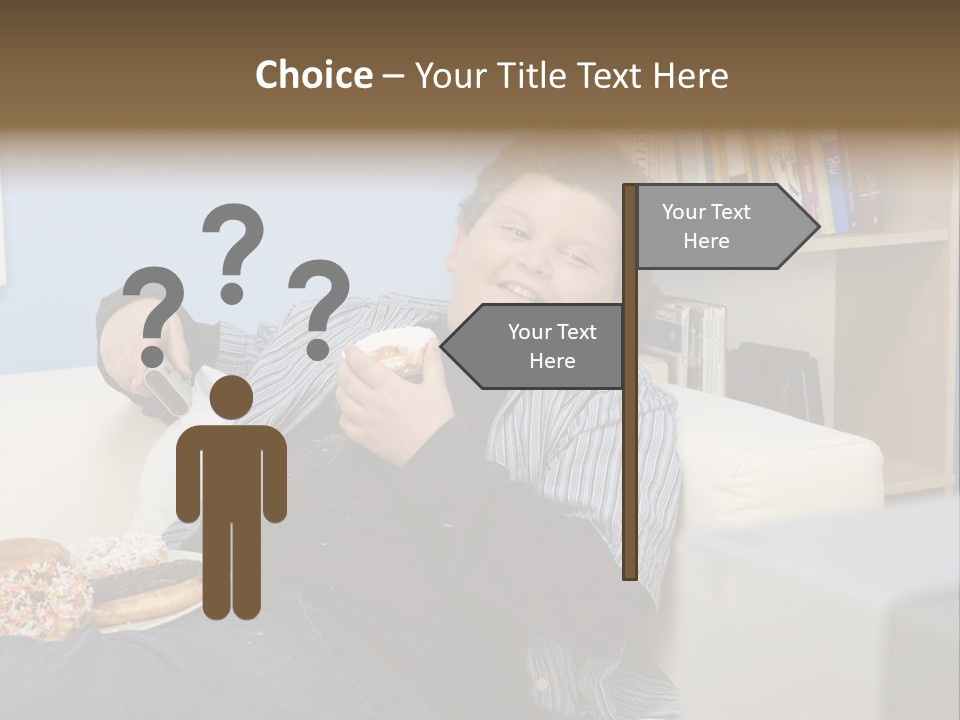 Hair Junk Food Plump PowerPoint Template