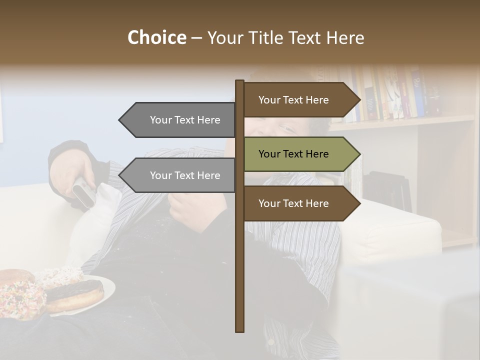 Hair Junk Food Plump PowerPoint Template